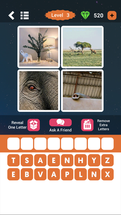 4 Pics 1 Word Puzzle Screenshot