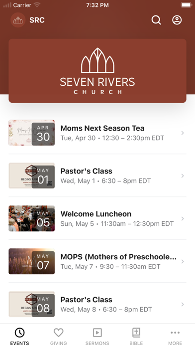 Seven Rivers Church Screenshot