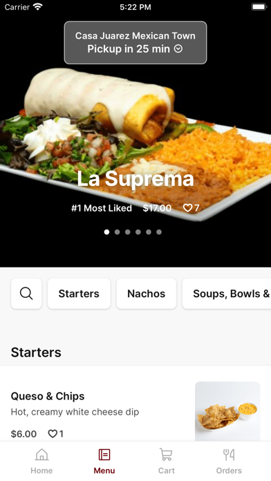 Casa Juarez Mexican Town iPhone screenshot 2 - Food & Drink app