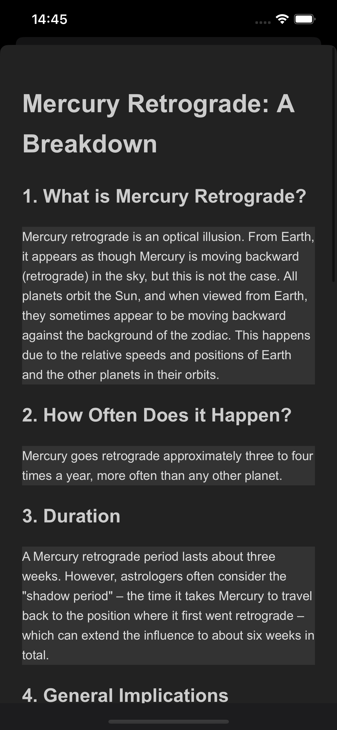 Planetary Retrogrades