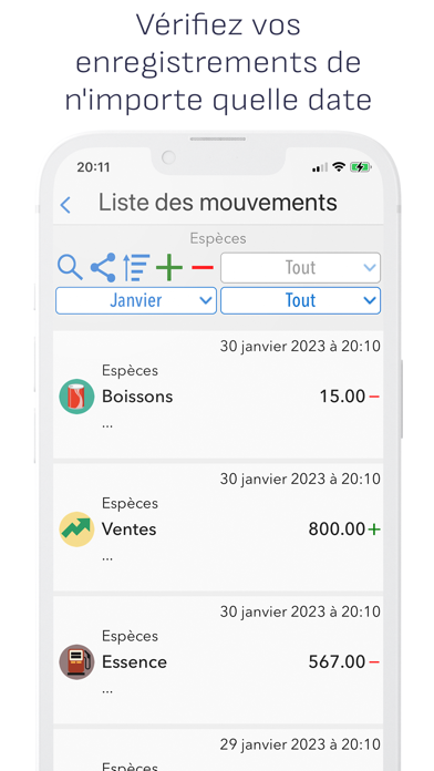 Screenshot #3 pour Dépenses quotidiennes