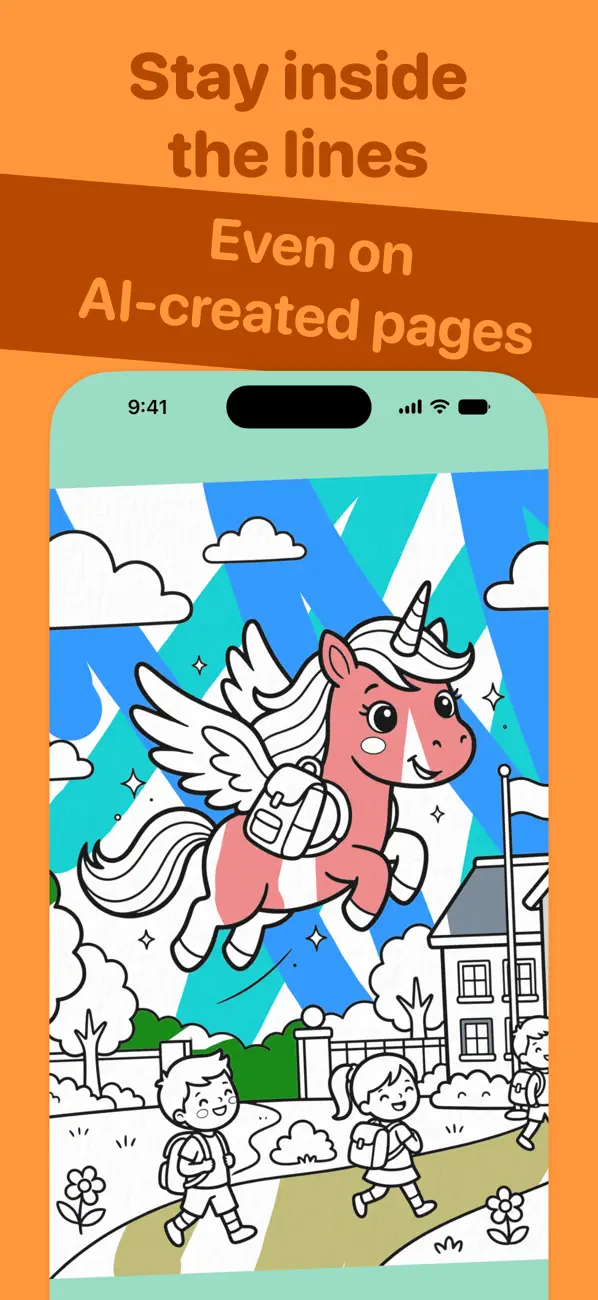 Screenshot #2 pour Carrot: AI Coloring for Kids