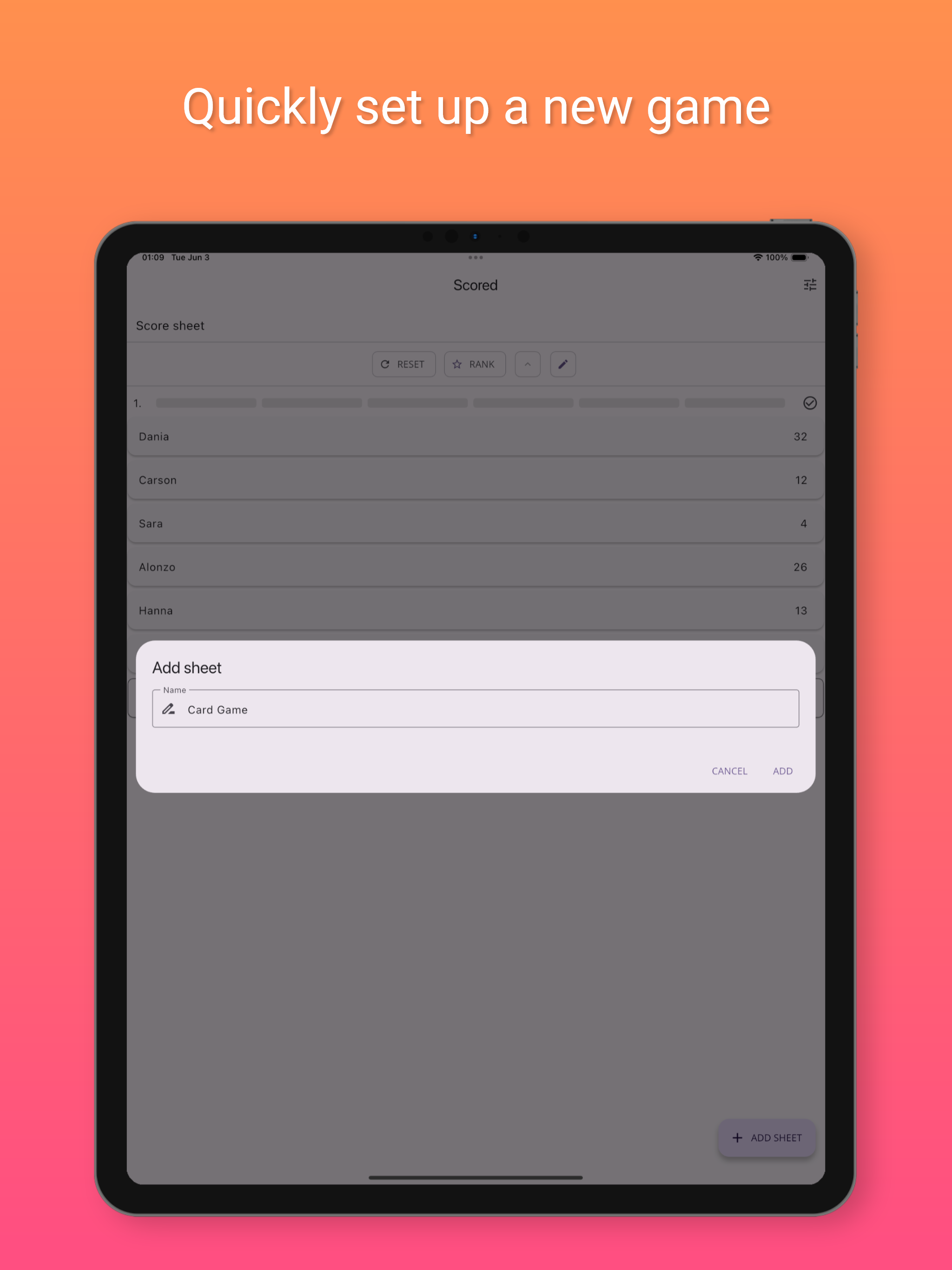 Scored: Simple Scorekeeping screenshot 7