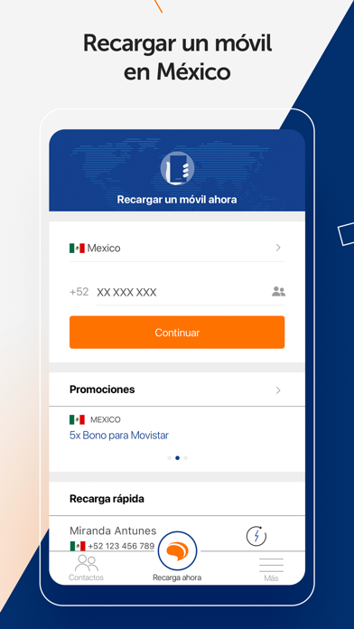 HablaMexico Recharge Mobiles Screenshot
