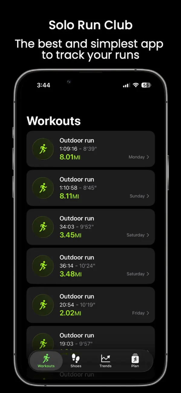 Screenshot #1 pour Solo Run Club