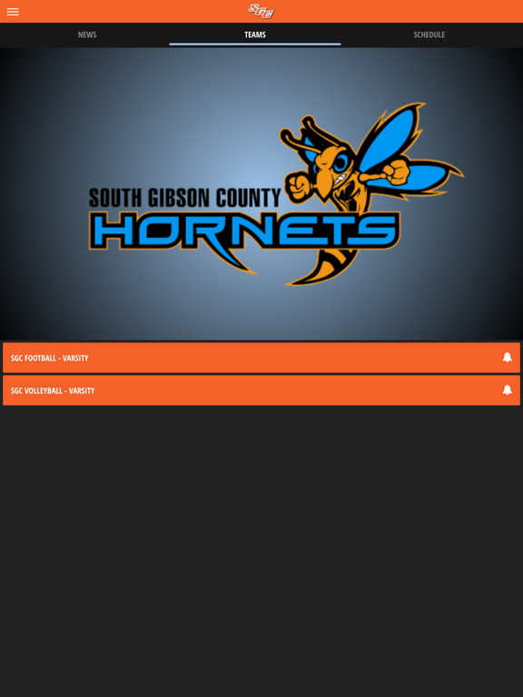 South Gibson County Hornets iPad screenshot