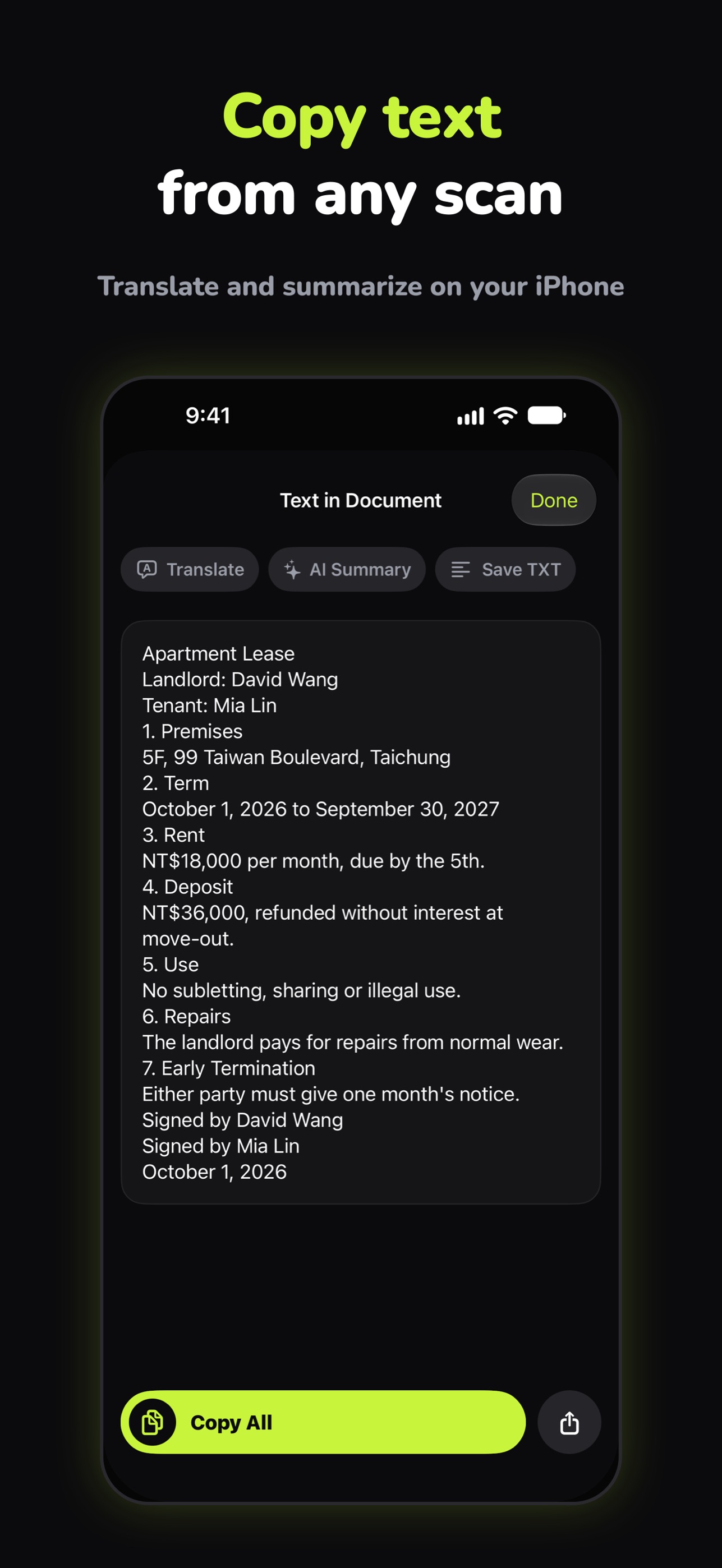 Screenshot 5 of PDFwink: PDF Scanner & OCR