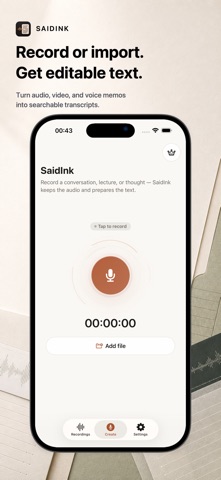 SaidInk: Audio to Text Screenshot 1 of 6
