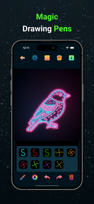 Doodle Magic: Glow Art Sketch Screenshot 3 of 5