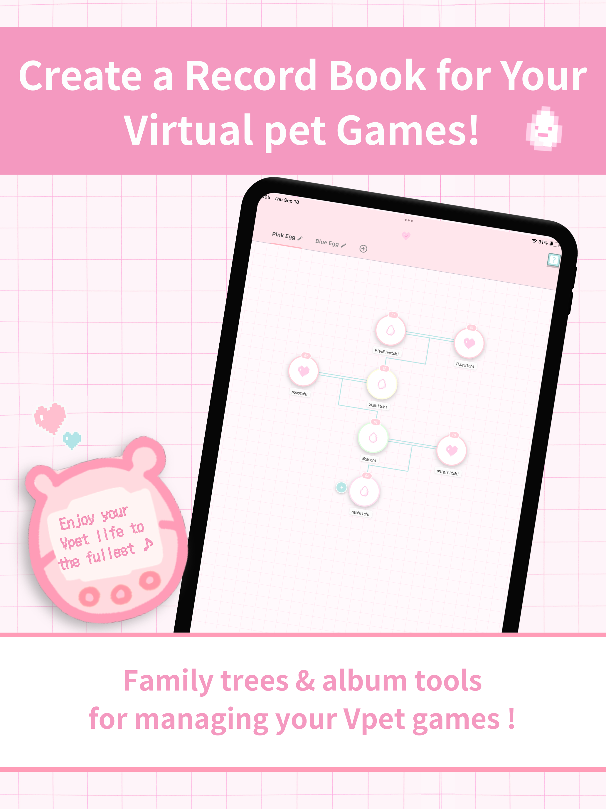 Family Tree for Virtual Pets