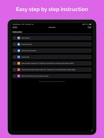 BAST: Battery Status ipad screenshot 2