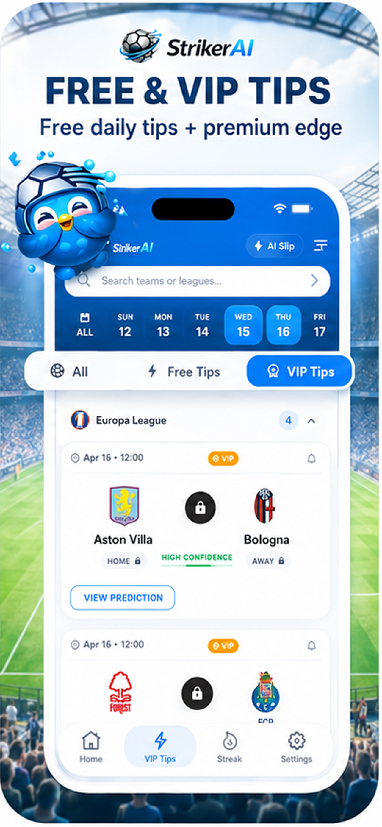 Sports Soccer Tips: StrikerAI