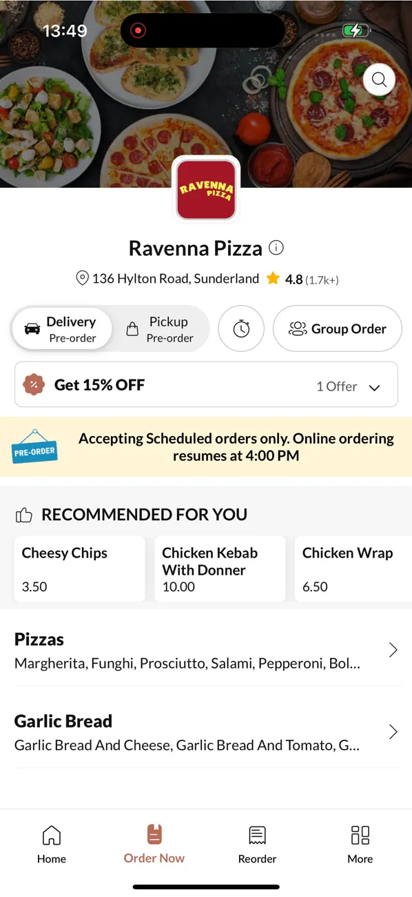Screenshot #2 pour Ravenna Pizza.