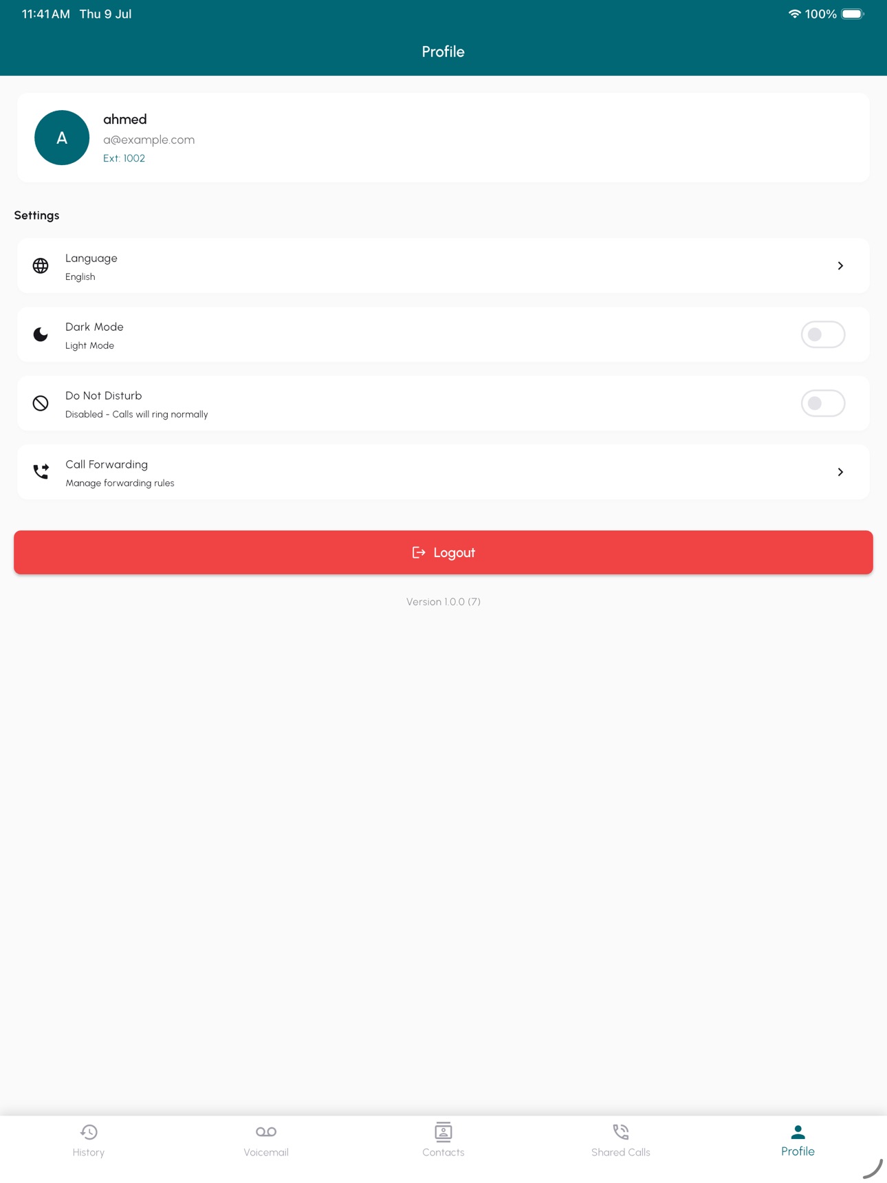 Screenshot 10 of GO UCaaS Mobile