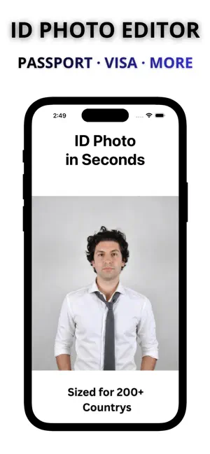 Passport Photo Size Editor screenshot 1