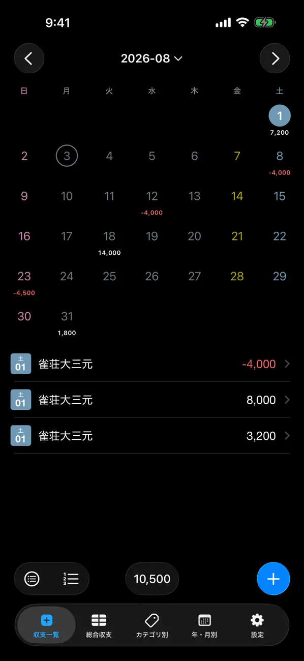 Screenshot #3 pour 麻雀収支帳