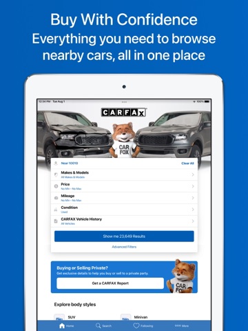 CARFAX - New & Used Cars iPad screenshot 1