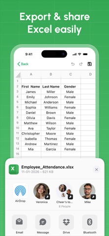 Spreadsheet - XLSX Sheets screenshot
