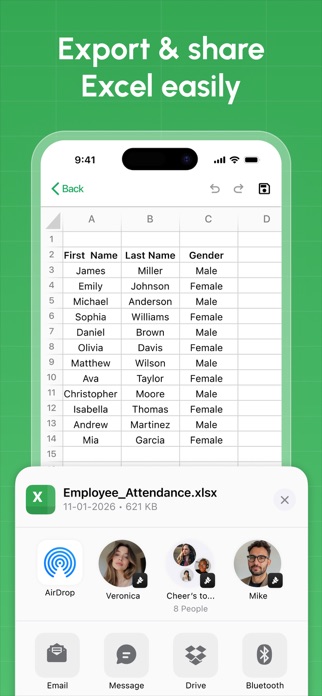 Spreadsheet - XLSX Sheets Screenshot 4 of 5