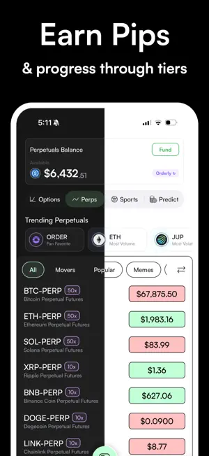 Arcex - Perps in Your Pocket screenshot 2