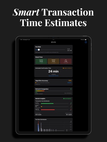BTC ETA Bitcoin Confirmations iPad screenshot