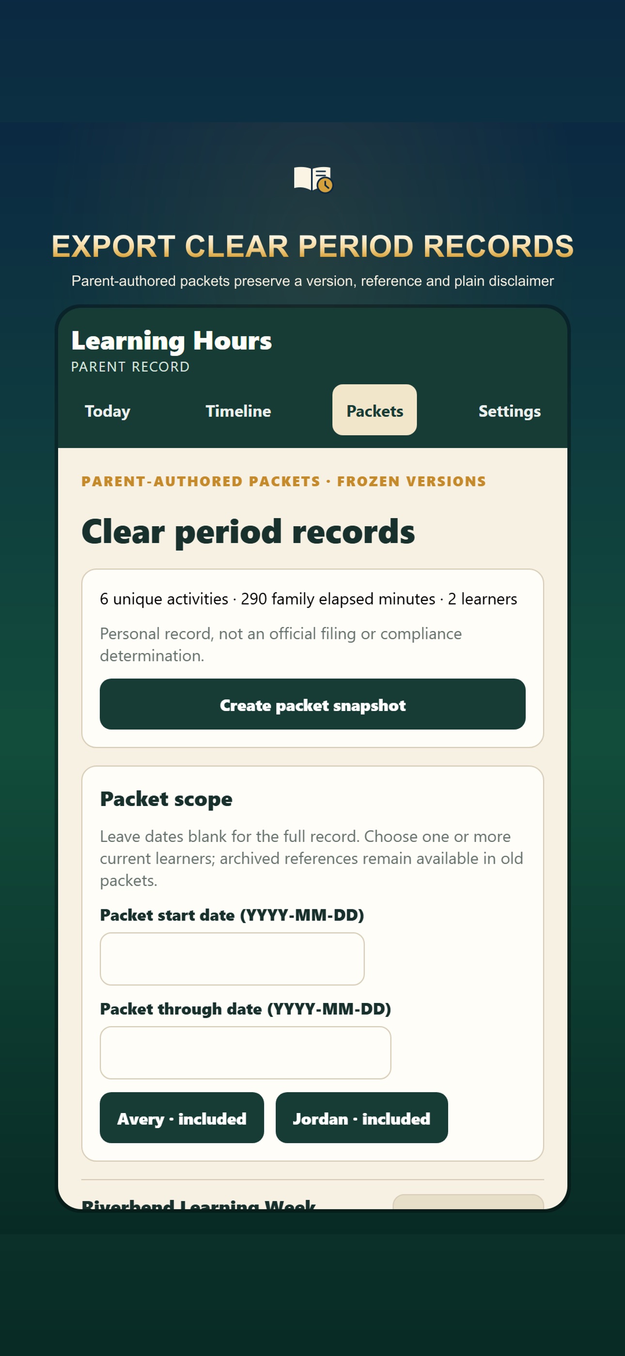 Screenshot 6 of Home Education Hours & Roll