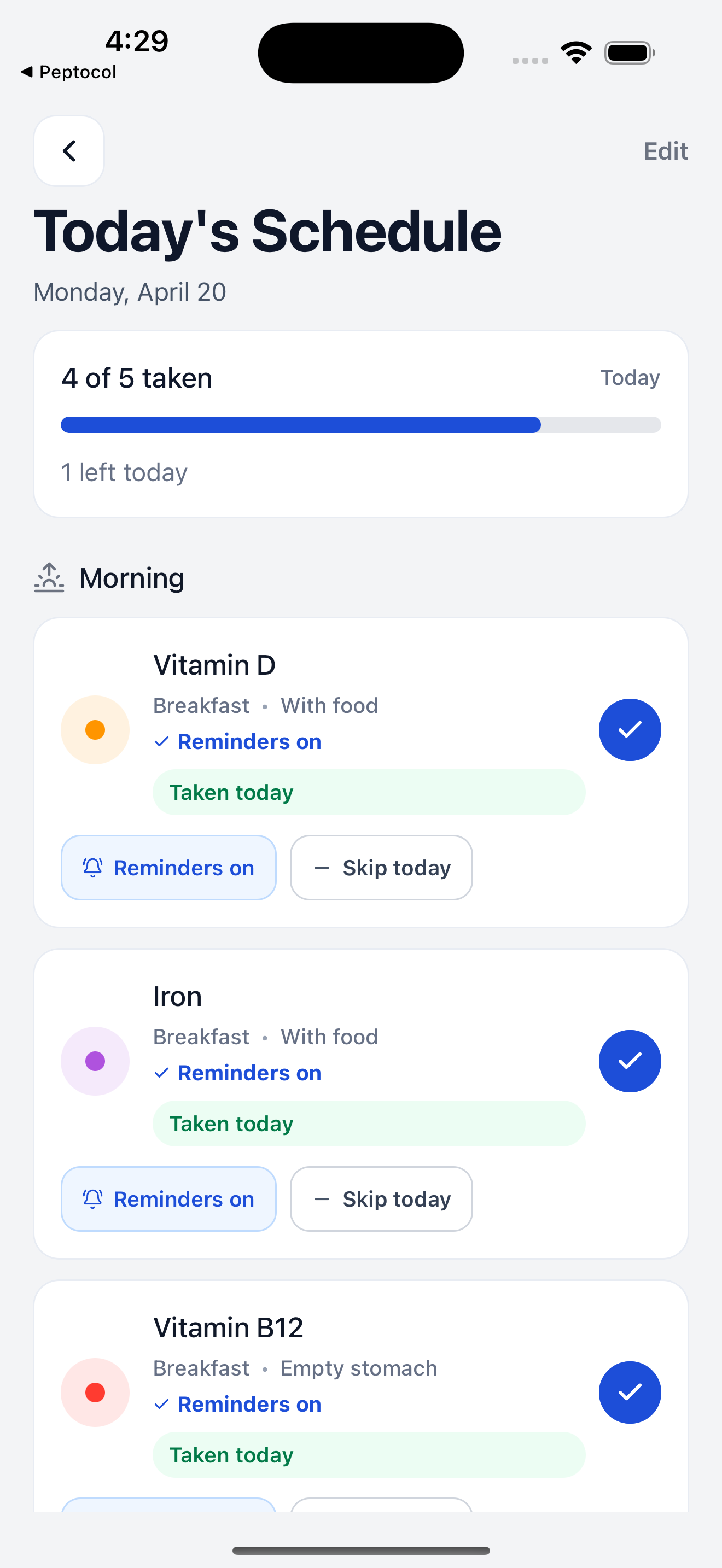 Deficify - Vitamin Tracker