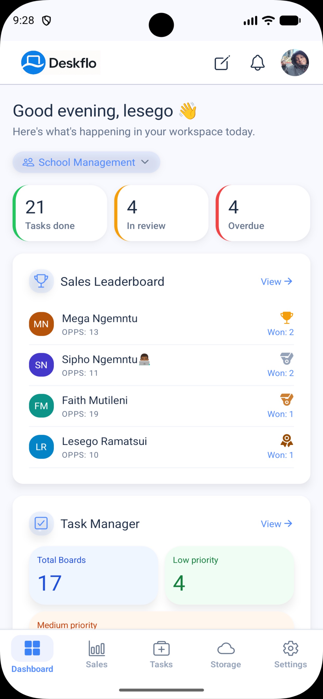 Screenshot 1 of Deskflo
