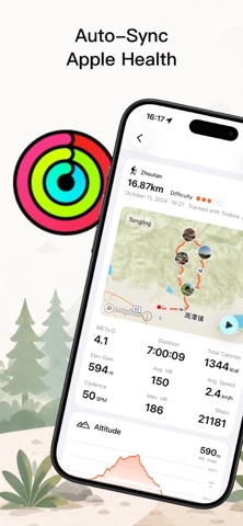 Tooboo - Hiking Trail Guides iPhone screenshot