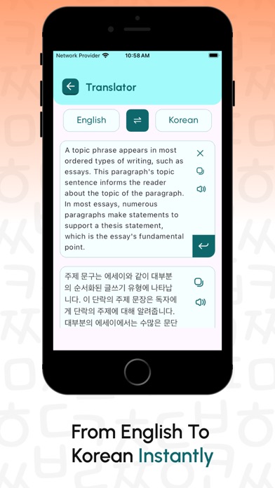 Korean Alphabet : Learn, Speak Screenshot