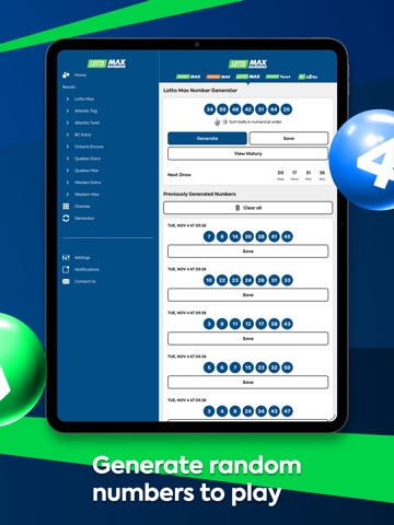Lotto Max iPad screenshot