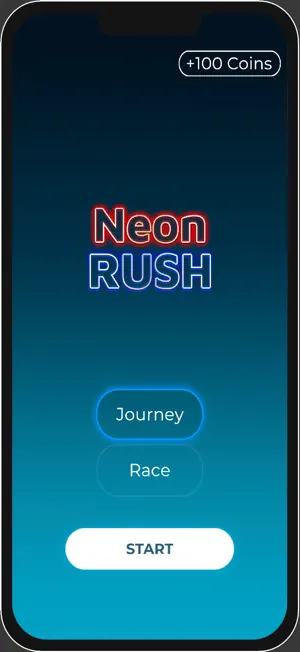 Neon Rush Maze screenshot 1