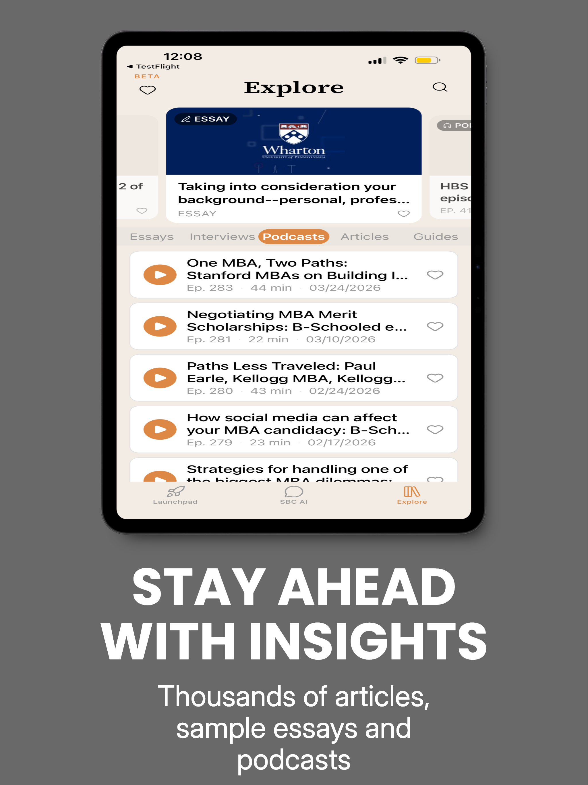 MBA Launchpad by SBC