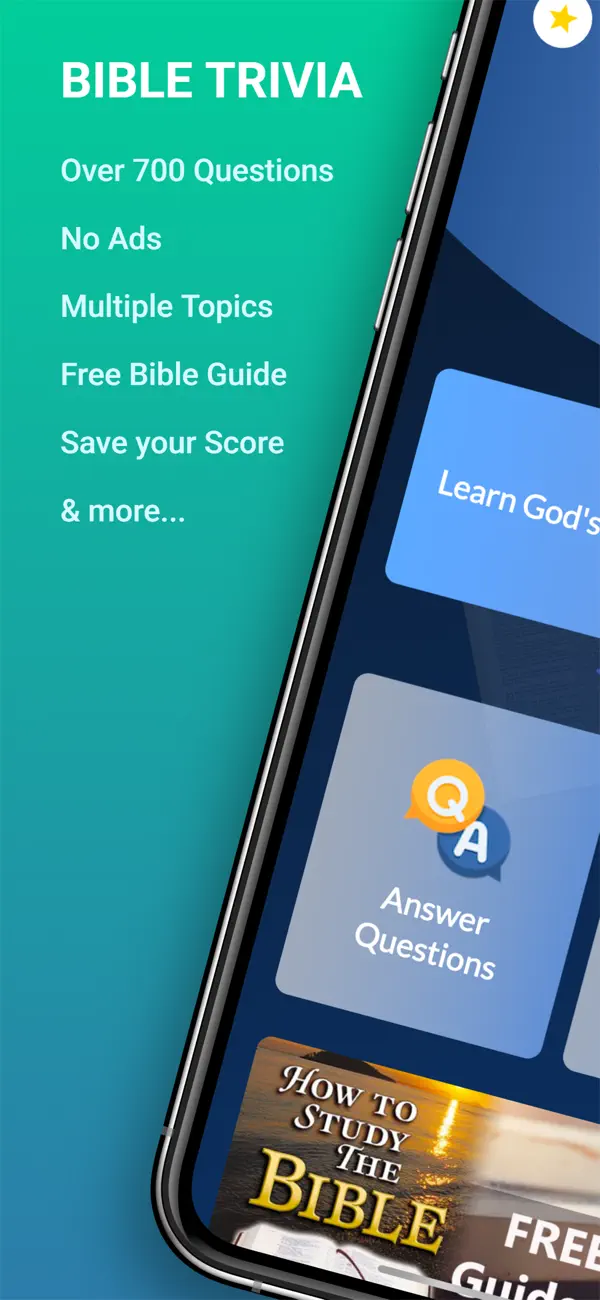 Screenshot #1 pour Bible Trivia Quiz - No Ads