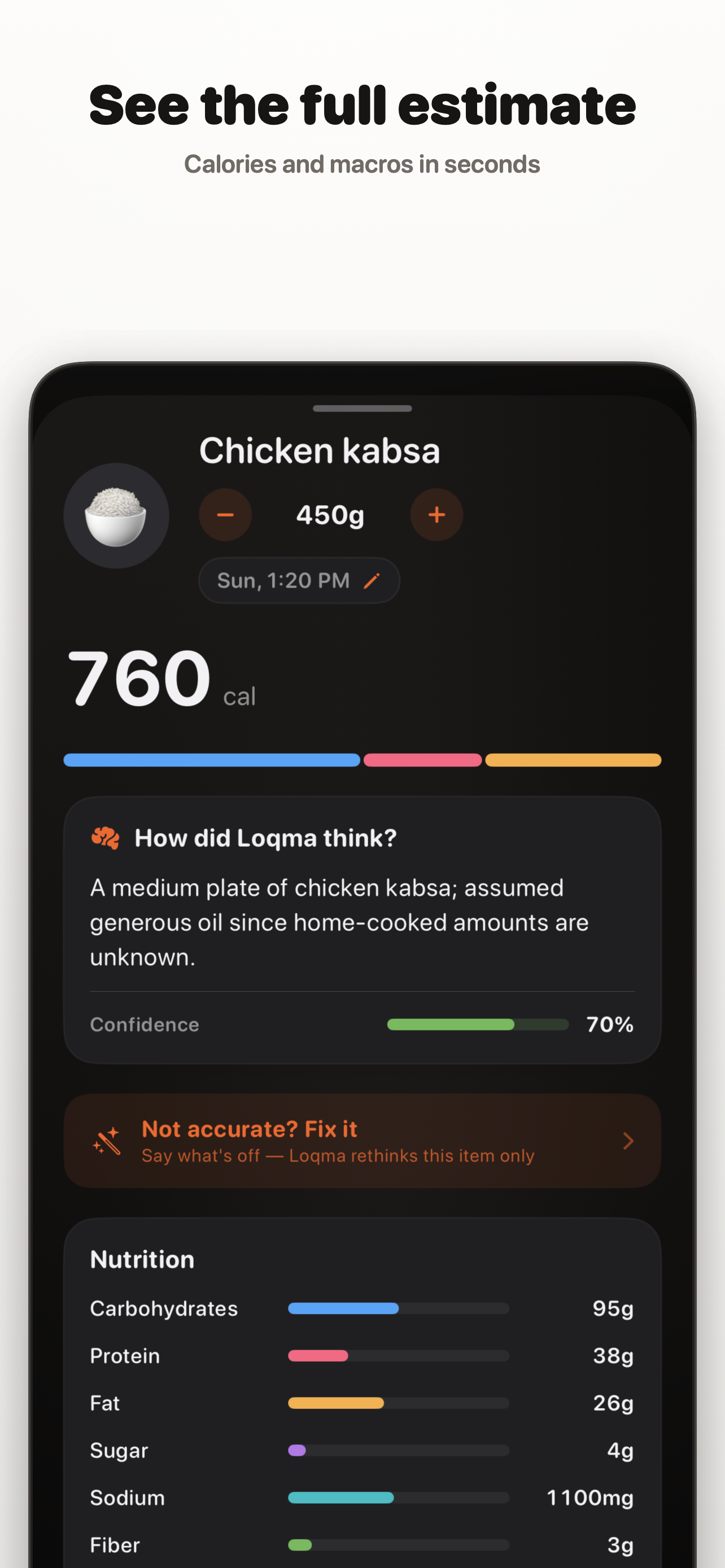 Loqma - AI Calorie Tracker screenshot 3