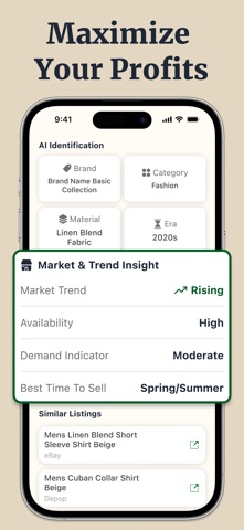 Thrift AI Profit Identifier screenshot