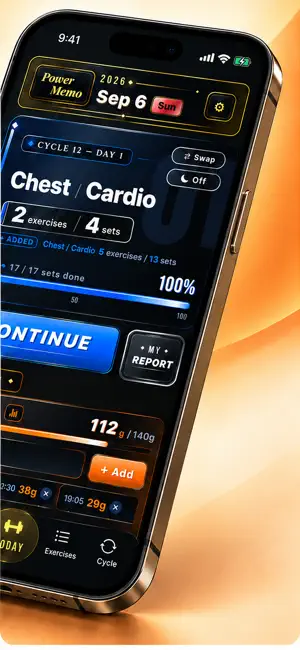 Power Memo: Workout Tracker screenshot 1