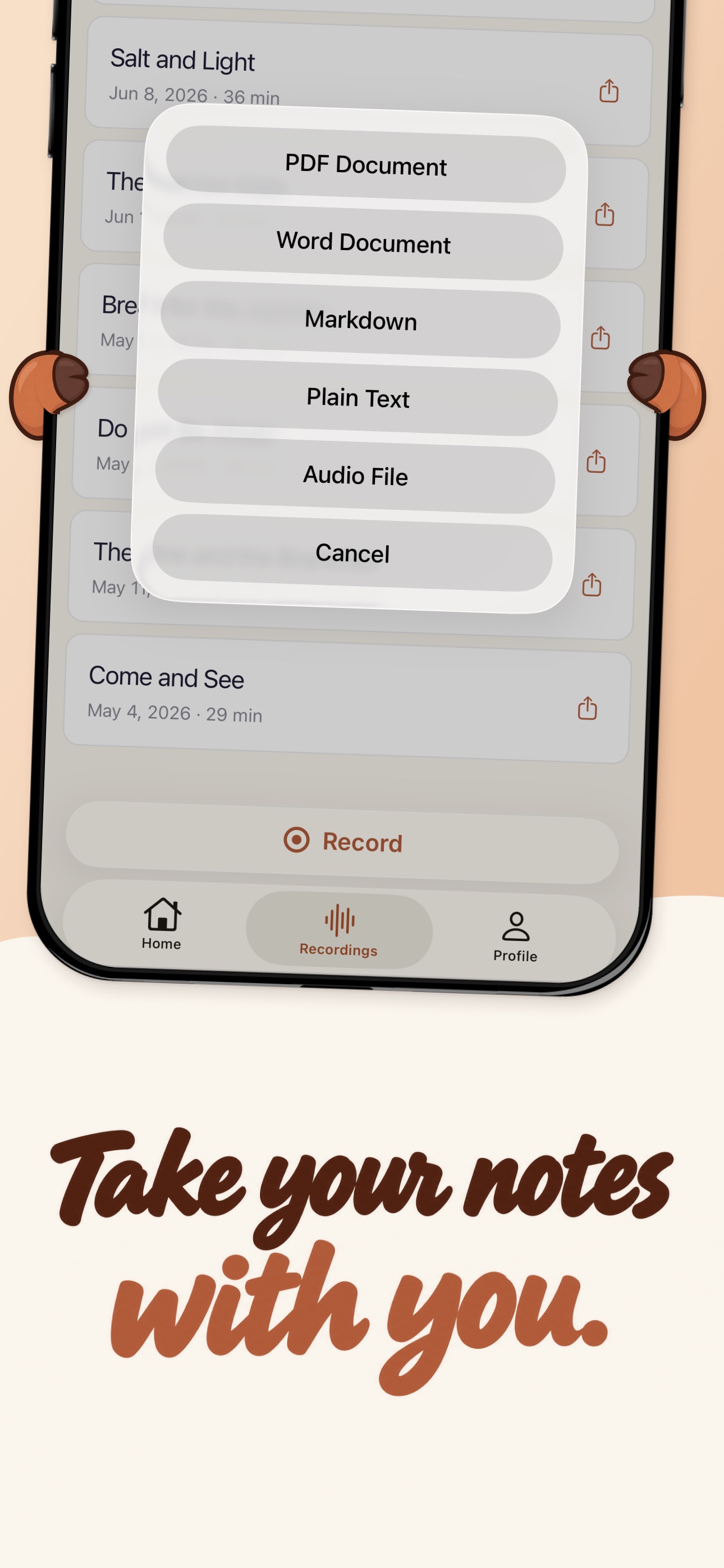 Screenshot 5 of Sermon Notes: Audio Recorder