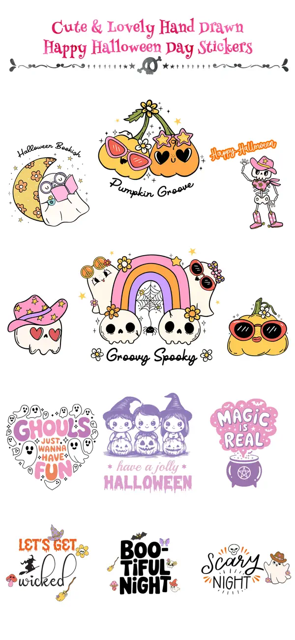 Screenshot #1 pour Cute Halloween Sticker