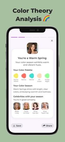 Color Analysis AI - VividMe iPhone screenshot