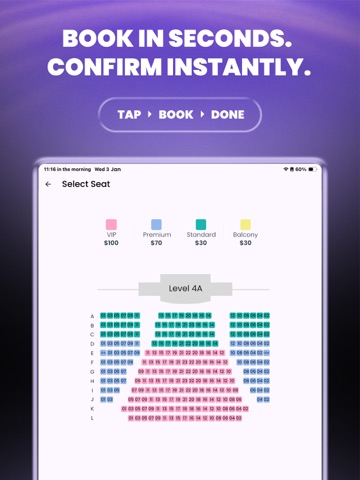 BookMe+ iPad screenshot