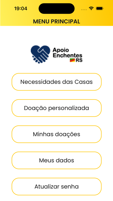 Apoio Enchentes RS Screenshot