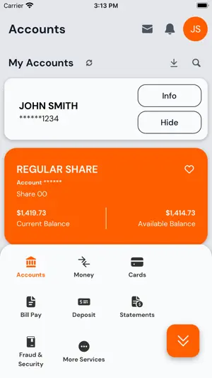 CFFCU Mobile Banking screenshot 2