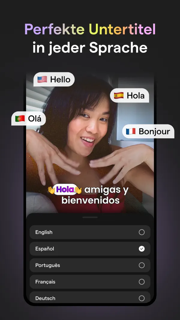 Mojo: KI Video & Reels Editor iPhone App Screenshot 6 – Foto & Video