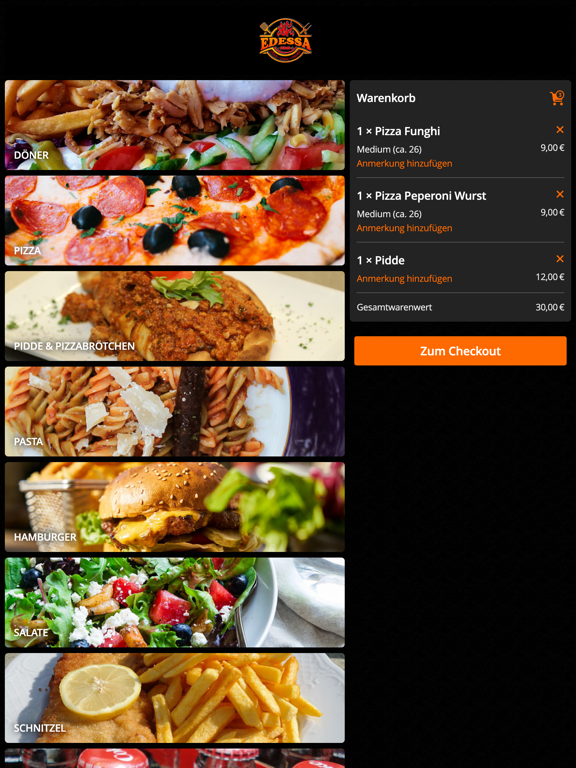Edessa Trier iPad screenshot