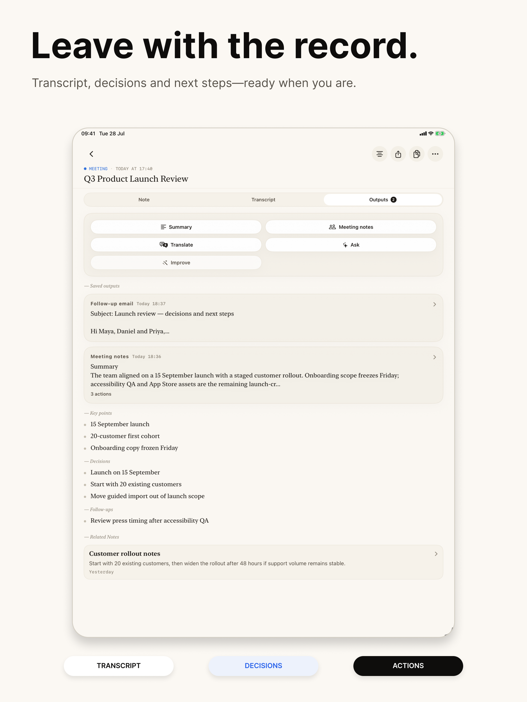 Telos Note: AI Meeting Notepad screenshot 12