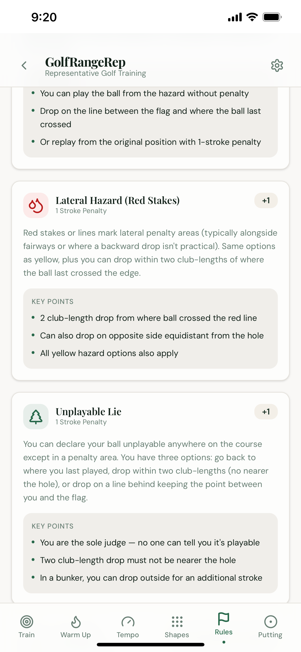 GolfRangeRep screenshot 9