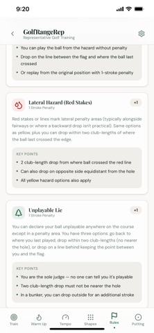 GolfRangeRep screenshot
