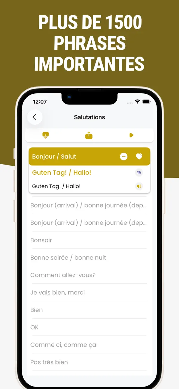 Screenshot #2 pour Apprendre l'Allemand - Phrases
