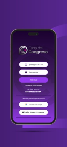 Canal del Congreso iPhone screenshot 1